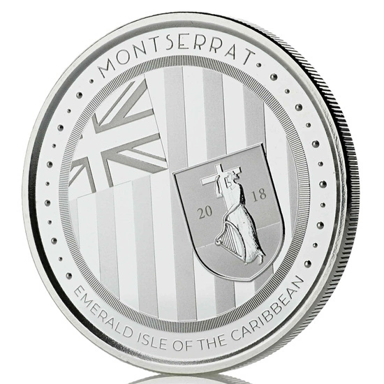 Montserrat: Emerald Isle of the Caribbean 1 uncja Srebra 2018