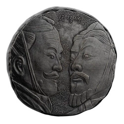 Fiji: Terracotta Warriors 5 uncji Srebra 2021 Antique Coin 