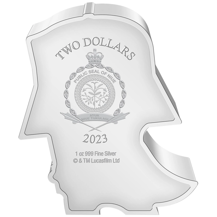 Niue: Star Wars - Darth Vader Chibi Coin kolorowany 1 uncja Srebra 2023 Proof