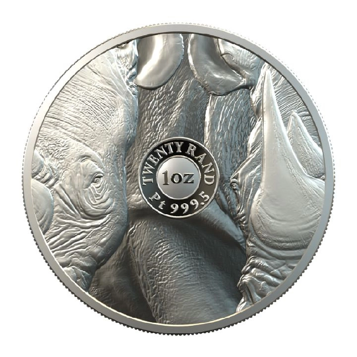 Big Five: Rhino 1 uncja Platyny 2020 Proof