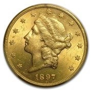 Liberty-S Double Eagle 20 Dollar 1897 Stan 2
