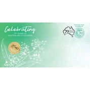 70. rocznica Australian Citizenship Brąz Aluminiowy 2019 (moneta w karcie)