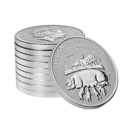 Lunar: Rok Świni 1 uncja Srebra 2019 Royal Mint UK