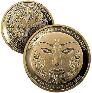Zestaw 2 monet Whanau Marama - Family of Light 2 x 1/2 uncji Złota 2021 Proof