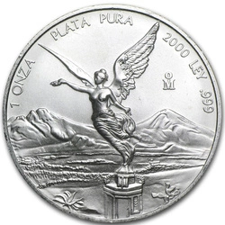 Mexican Libertad 1 uncja Srebra 2000