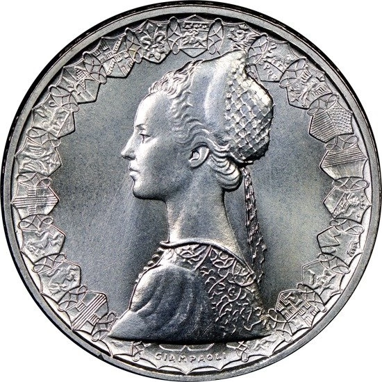 Włochy, 500 Lirów Srebro - Różne Roczniki