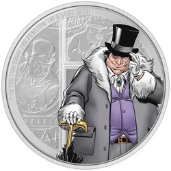 Niue: DC Villains - The Penguin kolorowany 1 uncja Srebra 2023 Proof