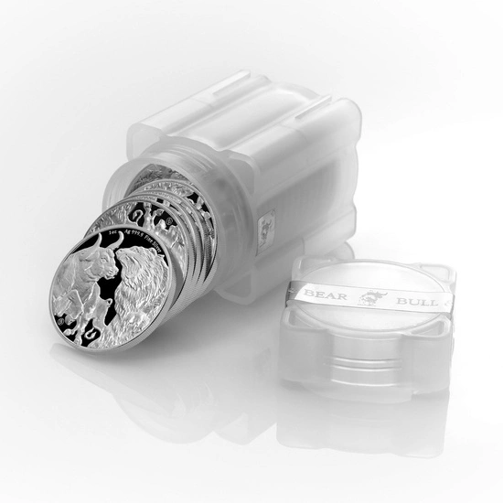 Tokelau: Bull & Bear 1 uncja Srebra 2022