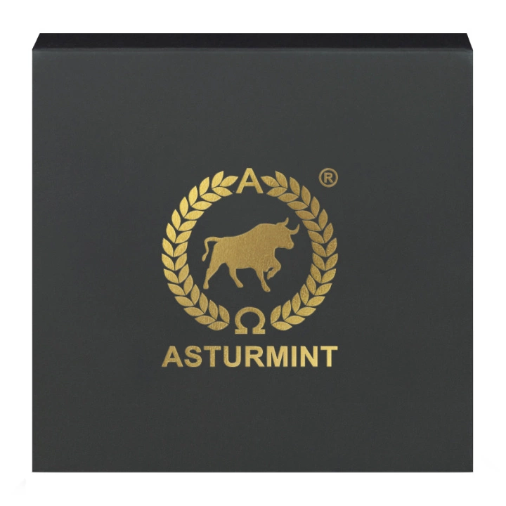 Sztabka Asturmint: The Deadly Seven Sins - Vanity kolorowana 2 uncje Srebra 2024 Antique Finish