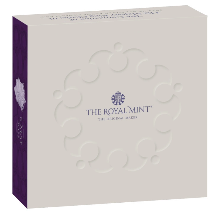 The Coronation of His Majesty King Charles III 50p Srebro 2023 Proof Piedfort