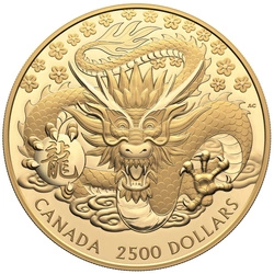 Canada: Lunar Year of the Dragon $2500 Złoto 2024 Proof