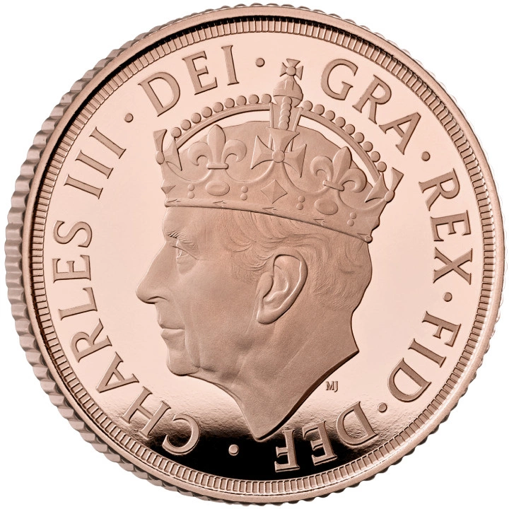 Wielka Brytania: The Coronation of His Majesty King Charles Sovereign Zestaw 3 monet 2023 Proof