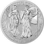 Allegories: Columbia & Germania 1 uncja Srebra 2019