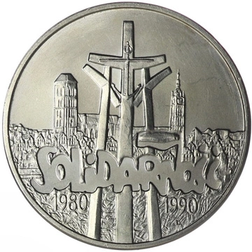 Polska: III RP "Solidarność" 100 000 zł Srebro 1990