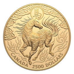 Canada: Lunar Year of the Horse $2500 Złoto 2026 Proof 