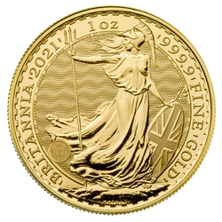 Britannia 1 uncja Złota 2021 PAKIET 15 SZTUK