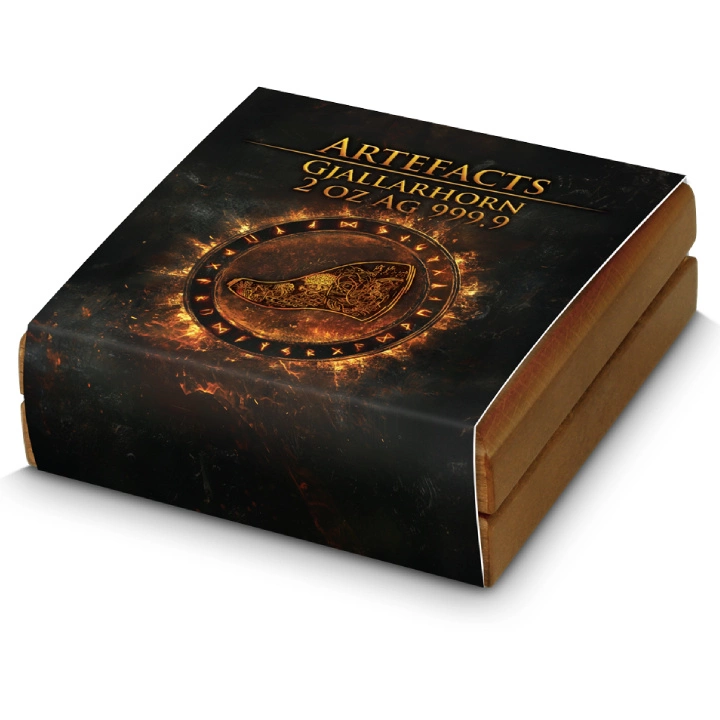 Artefacts: Gjallarhorn pozłacany 2 uncje Srebra 2024 Ultra High Relief