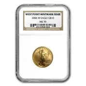 Amerykański Orzeł 1/4 uncji Złota 2006 MS 70 NGC