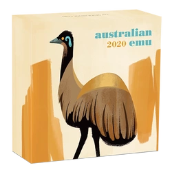 Australijski Emu 1 uncja Srebra 2020 Proof Certyfikat od 1 do 20