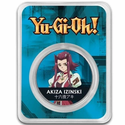 Niue: Yu-Gi-Oh! Akiza Izinski kolorowana 1 uncja Srebra 2024 Slab