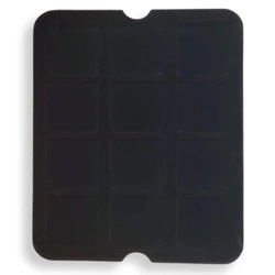 Leuchtturm - Paleta Mazzola na monety Quadrum 12 przedziałów (niebieska)