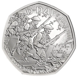 D-Day 50p Miedzionikiel 2024