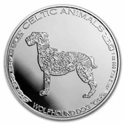 Czad: Celtic Animals - Wolfhound Dog 1 uncja Srebra 2022