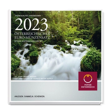Zestaw 8 monet 150. rocznica Vienna's Water Supply 2023