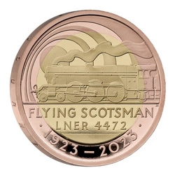 The Centenary of the Flying Scotsman £2 Złoto 2023 Proof
