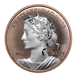 Canada: Peace Dollar pozłacany 1 uncja Srebra 2023 Proof Ultra High Relief Plated Coin