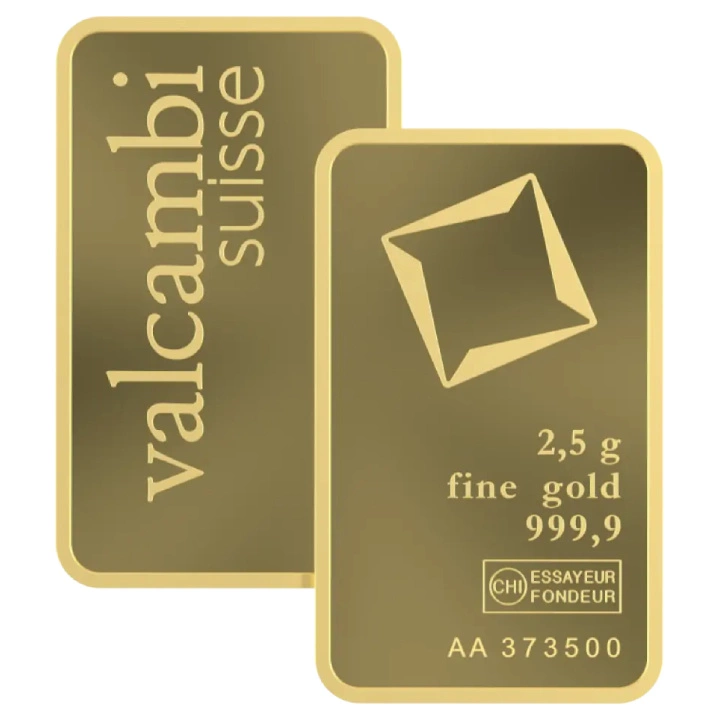 Sztabka Valcambi 2,5 grama Złota
