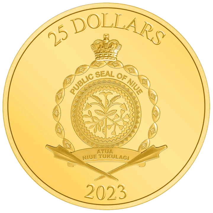 Niue: DC Comics - Superman 85. rocznica komiksu 1/4 uncji Złota 2023 Proof