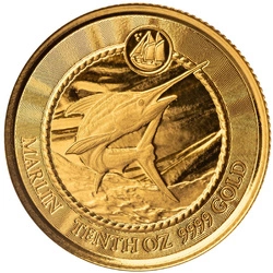 Cayman Islands: Marlin 1/10 uncji Złota 2023 Prooflike