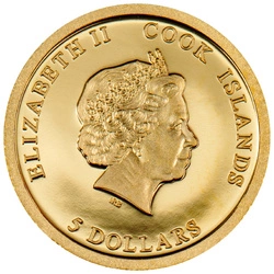 Cook Islands: Iron Maiden - Piece of Mind Gold 0,5 grama Złota 2023 Proof