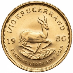 Krugerrand 1/10 uncji Złota 1980