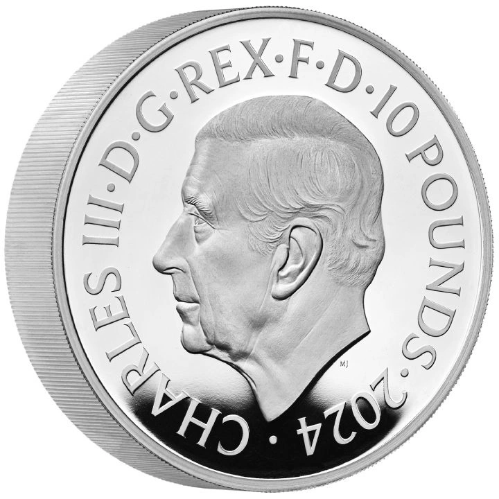 The Royal Tudor Beasts: The Tudor Dragon 10 uncji Srebra 2024 Proof