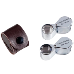 Leuchtturm - Chromowana lupa z powiększeniem 20x (3 soczewki)