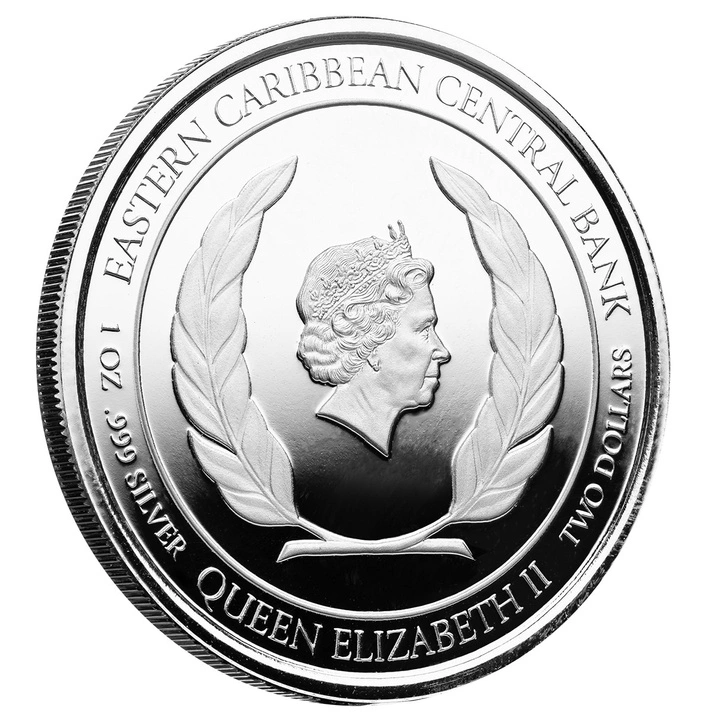 St. Lucia Couple kolorowany 1 uncja Srebra 2022 Proof