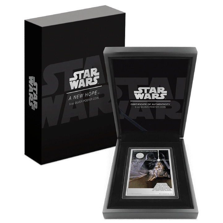 Niue: Star Wars - A New Hope kolorowany 5 uncji Srebra 2023 Proof