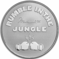 Niue: Muhammad Ali: Rumble In The Jungle 1 uncja Srebra 2023