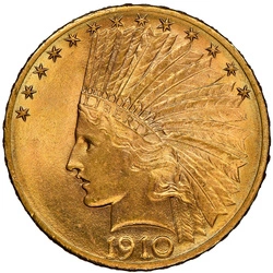 Indian Head $10 Złoto 1910