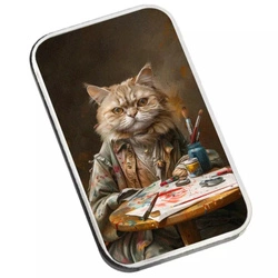 Sztabka The Holy Land Mint - Human Cats - Artie kolorowana 1 uncja Srebra 2025