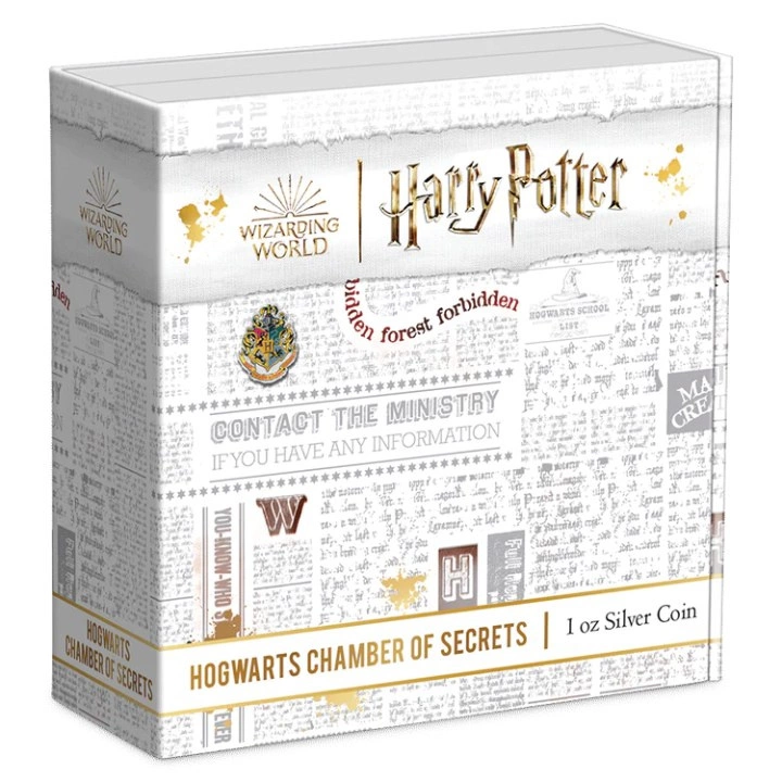 Niue: Harry Potter - Hogwarts Chamber of Secrets 1 uncja Srebra 2023 Antique Finish