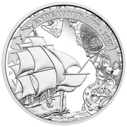 Voyage of Discovery Endeavour 1770-2020 1 uncja Srebra 2020 Proof