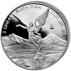 Mexican Libertad 2 uncje Srebra 2024 Proof
