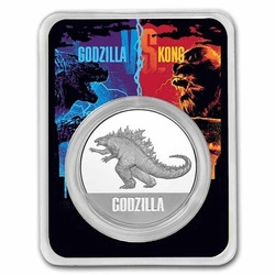 Niue: Godzilla 1 uncja Srebra 2021 Slab