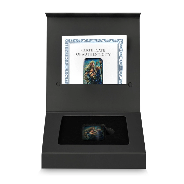 Sztabka Germania Mint: Gods - Ull kolorowany 2 uncje Srebra 2025 Antique Finish