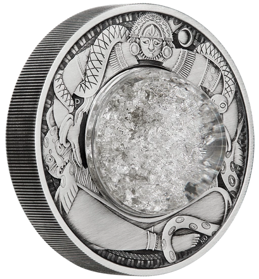 Tuvalu: Tears Of The Moon 2 uncje srebra 2021 Antique