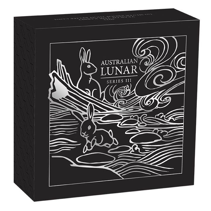 Perth Mint: Lunar III - Rok Królika 1 uncja Srebra 2023 Proof High Relief