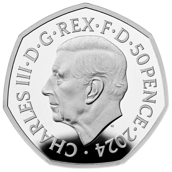 Dinosaurs: Iconic Specimens - Tyrannosaurus Rex 50p Srebro 2024 Proof